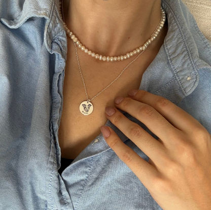 Graveer je ketting met ronde hanger